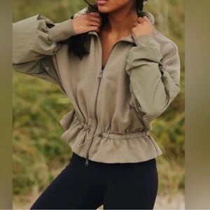 Free People Movement Zip Up Windbreaker Jacket NWOT